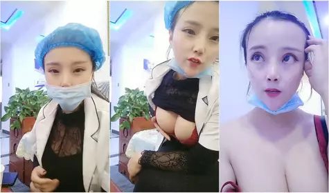 美容院老板娘还真臊,看店期间没客人,自己脱了裤子摸B紫薇,突然来个人,赶忙招呼客人