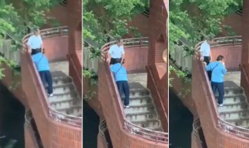 老头喝醉了_看洞就进的!